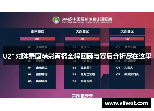 U21对阵泰国精彩直播全程回顾与赛后分析尽在这里